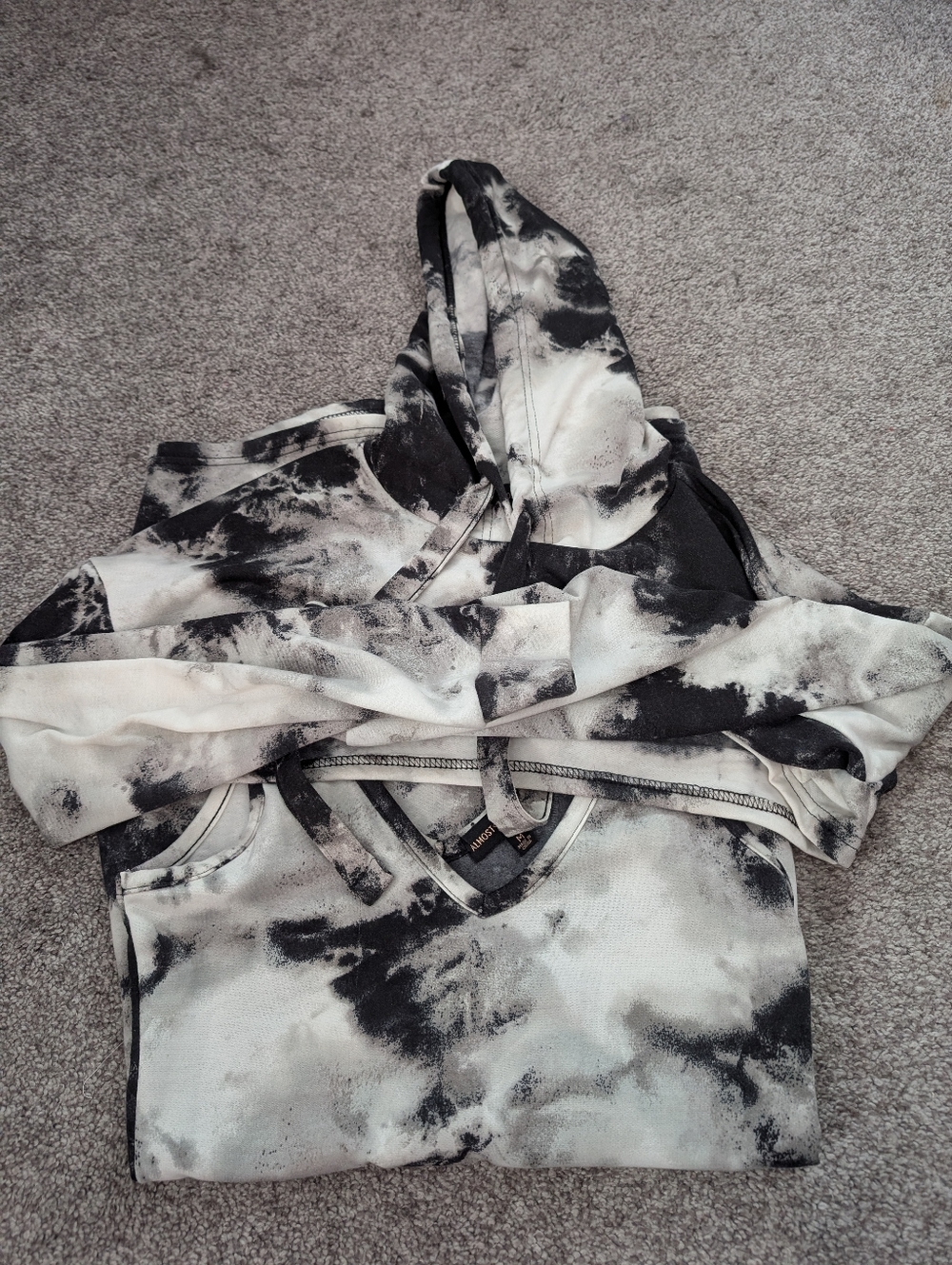 Almost Famous Tie Dye Dress & Shrug